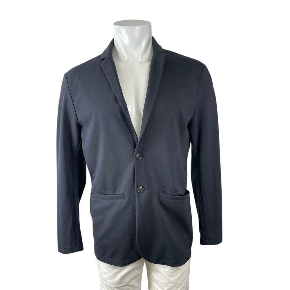 Jack & Jones Men's Black Long Sleeve Pocket Blazer Sport Coat Suit Jacket Size L